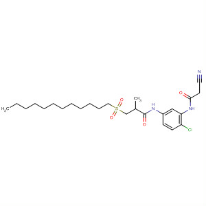 Propanamide,N-[4-chloro-3-[(cyanoacetyl)amino]phenyl]-3-(dodecylsulfonyl)-2-methyl-