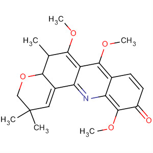 7H-Pyrano[2,3-c]acridin-7-one,3,12-dihydro-6,10,11-trimethoxy-3,3,12-trimethyl-