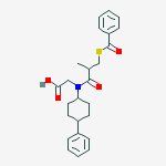 N-(3-Benzoylthio-2-methyl-1-oxopropyl)-N-(4-phenylcyclohexyl)glycine