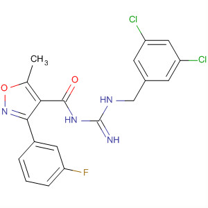 4-Isoxazolecarboxamide,N-[[[(3,5-dichlorophenyl)methyl]amino]iminomethyl]-3-(3-fluorophenyl)-5-methyl-