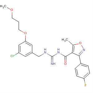 4-Isoxazolecarboxamide,N-[[[[3-chloro-5-(3-methoxypropoxy)phenyl]methyl]amino]iminomethyl]-3-(4-fluorophenyl)-5-methyl-
