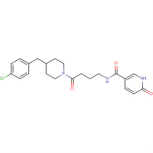 3-Pyridinecarboxamide,N-[4-[4-[(4-chlorophenyl)methyl]-1-piperidinyl]-4-oxobutyl]-1,6-dihydro-6-oxo-