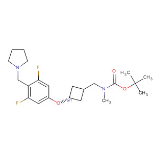 Carbamic acid,N-[[trans-3-[3,5-difluoro-4-(1-pyrrolidinylmethyl)phenoxy]cyclobutyl]methyl]-N-methyl-, 1,1-dimethylethyl ester