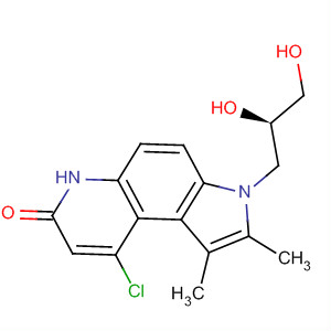 7H-Pyrrolo[3,2-f]quinolin-7-one,9-chloro-3-[(2R)-2,3-dihydroxypropyl]-3,6-dihydro-1,2-dimethyl-