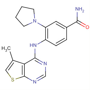 Benzamide,4-[(5-methylthieno[2,3-d]pyrimidin-4-yl)amino]-3-(1-pyrrolidinyl)-