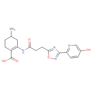 1-Cyclohexene-1-carboxylic acid,2-[[3-[3-(5-hydroxy-2-pyridinyl)-1,2,4-oxadiazol-5-yl]-1-oxopropyl]amino]-4-methyl-