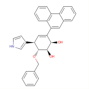 3-Cyclohexene-1,2-diol,3-(9-phenanthrenyl)-6-(phenylmethoxy)-5-(1H-pyrrol-3-yl)-,(1R,2R,5R,6R)-