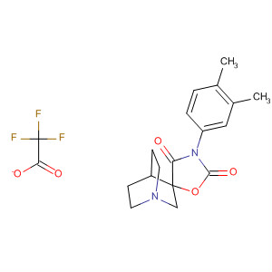 Spiro[1-azabicyclo[2.2.2]octane-3,5'-oxazolidine]-2',4'-dione,3'-(3,4-dimethylphenyl)-, 2,2,2-trifluoroacetate (1:1)