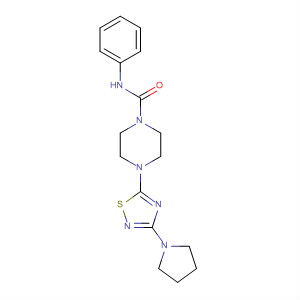 1-Piperazinecarboxamide,N-phenyl-4-[3-(1-pyrrolidinyl)-1,2,4-thiadiazol-5-yl]-