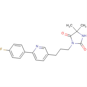 2,4-Imidazolidinedione,3-[3-[6-(4-fluorophenyl)-3-pyridinyl]propyl]-5,5-dimethyl-