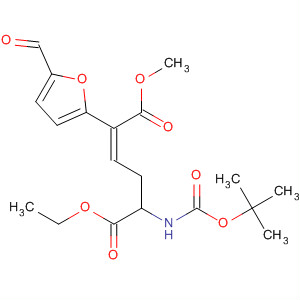 2-Hexenedioic acid,5-[[(1,1-dimethylethoxy)carbonyl]amino]-2-(5-formyl-2-furanyl)-, 1-ethyl6-methyl ester, (2Z,5S)-