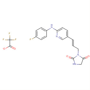 2,4-Imidazolidinedione,3-[(2E)-3-[6-[(4-fluorophenyl)amino]-3-pyridinyl]-2-propen-1-yl]-,2,2,2-trifluoroacetate (1:1)
