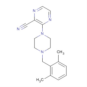 2-Pyrazinecarbonitrile, 3-[4-[(2,6-dimethylphenyl)methyl]-1-piperazinyl]-