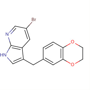 1H-Pyrrolo[2,3-b]pyridine,5-bromo-3-[(2,3-dihydro-1,4-benzodioxin-6-yl)methyl]-