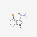 1H-Pyrrolo[2,3-b]pyridine-3-carboxamide, 4-bromo-N,N-dimethyl-