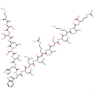 L-Arginine,L-methionyl-L-seryl-L-threonyl-L-leucyl-L-seryl-L-valyl-L-histidyl-L-tryptophyl-L-leucyl-L-leucyl-L-leucyl-L-arginyl-L-valyl-L-seryl-L-leucyl-L-lysyl-L-valyl-