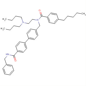 Benzamide,N-[2-(dibutylamino)ethyl]-4-pentyl-N-[[4'-[[(phenylmethyl)amino]carbonyl][1,1'-biphenyl]-4-yl]methyl]-