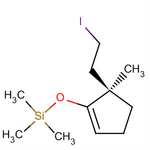 1-Cyclopentene, 5-(2-iodoethyl)-5-methyl-1-[(trimethylsilyl)oxy]-, (5R)-