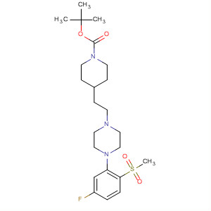 1-Piperidinecarboxylic acid,4-[2-[4-[5-fluoro-2-(methylsulfonyl)phenyl]-1-piperazinyl]ethyl]-,1,1-dimethylethyl ester