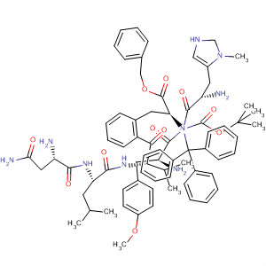 L-Phenylalanine,N-[(1,1-dimethylethoxy)carbonyl]-3-methyl-L-histidyl-N-(triphenylmethyl)-L-asparaginyl-L-leucyl-L-valyl-O-(phenylmethyl)-D-tyrosyl-, methyl ester