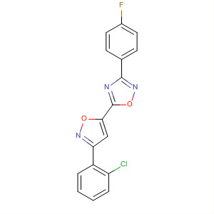 1,2,4-Oxadiazole, 5-[3-(2-chlorophenyl)-5-isoxazolyl]-3-(4-fluorophenyl)-
