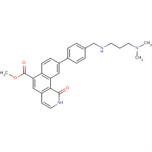 Benz[h]isoquinoline-6-carboxylic acid,9-[4-[[[3-(dimethylamino)propyl]amino]methyl]phenyl]-1,2-dihydro-1-oxo-, methyl ester