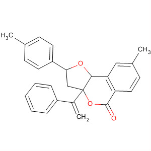 5H-Furo[3,2-c][2]benzopyran-5-one,2,3,3a,9b-tetrahydro-8-methyl-2-(4-methylphenyl)-3a-(1-phenylethenyl)-