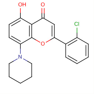 4H-1-Benzopyran-4-one, 2-(2-chlorophenyl)-5-hydroxy-8-(1-piperidinyl)-