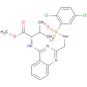 L-Valine,N-[2-[[[(2,5-dichlorophenyl)sulfonyl]amino]methyl]-4-quinazolinyl]-,methyl ester