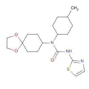 Urea,N-1,4-dioxaspiro[4.5]dec-8-yl-N-(4-methylcyclohexyl)-N'-2-thiazolyl-