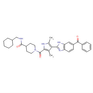 4-Piperidinecarboxamide,1-[[4-(6-benzoyl-1H-benzimidazol-2-yl)-3,5-dimethyl-1H-pyrrol-2-yl]carbonyl]-N-(cyclohexylmethyl)-