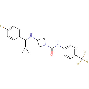 1-Azetidinecarboxamide,3-[[cyclopropyl(4-fluorophenyl)methyl]amino]-N-[4-(trifluoromethyl)phenyl]-