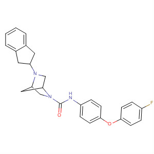 2,5-Diazabicyclo[2.2.1]heptane-2-carboxamide,5-(2,3-dihydro-1H-inden-2-yl)-N-[4-(4-fluorophenoxy)phenyl]-