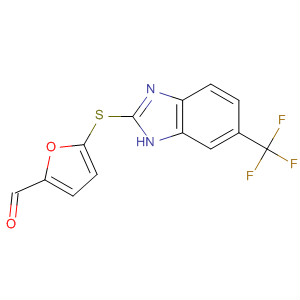 2-Furancarboxaldehyde,5-[[6-(trifluoromethyl)-1H-benzimidazol-2-yl]thio]-
