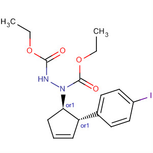 1,2-Hydrazinedicarboxylic acid,1-[(1R,2S)-2-(4-iodophenyl)-3-cyclopenten-1-yl]-, 1,2-diethyl ester, rel-