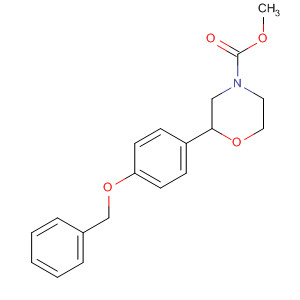4-Morpholinecarboxylic acid, 2-[4-(phenylmethoxy)phenyl]-, methylester, (2S)-