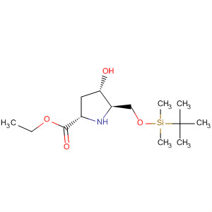 L-Proline, 5-[[[(1,1-dimethylethyl)dimethylsilyl]oxy]methyl]-4-hydroxy-,ethyl ester, (4S,5R)-