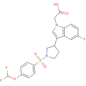 1H-Indole-1-acetic acid,3-[1-[[4-(difluoromethoxy)phenyl]sulfonyl]-3-pyrrolidinyl]-5-fluoro-