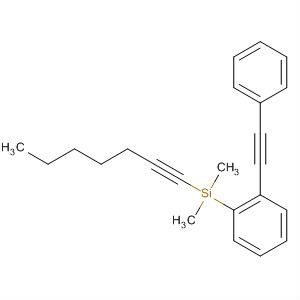 Benzene, 1-(1-heptyn-1-yldimethylsilyl)-2-(2-phenylethynyl)-