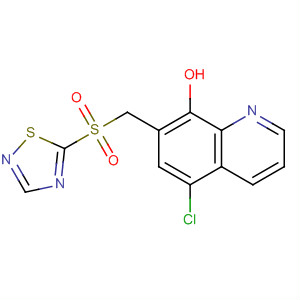 8-Quinolinol, 5-chloro-7-[(1,2,4-thiadiazol-5-ylsulfonyl)methyl]-