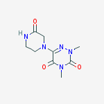 2,4-dimethyl-6-(3-oxopiperazin-1-yl)-1,2,4-triazine-3,5(2H,4H)-dione