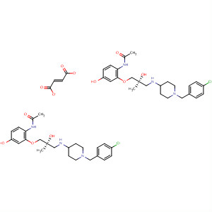 Acetamide,N-[2-[(2S)-3-[[1-[(4-chlorophenyl)methyl]-4-piperidinyl]amino]-2-hydroxy-2-methylpropoxy]-4-hydroxyphenyl]-, (2E)-2-butenedioate (2:1)