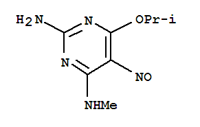 2-Amino-4-isopropoxy-6-(methylamino)-5-nitroso-pyrimidine