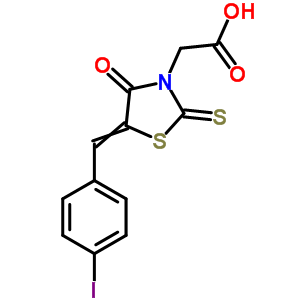 [5-(4-iodobenzylidene)-4-oxo-2-thioxo-1,3-thiazolidin-3-yl]acetic acid