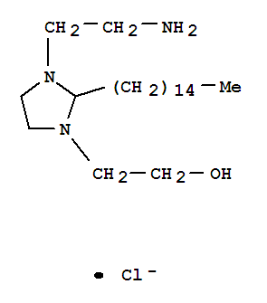 1-(2-aminoethyl)-4,5-dihydro-3-(2-hydroxyethyl)-2-pentadecyl-1H-imidazolium chloride