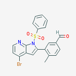 Benzaldehyde, 3-[4-bromo-1-(phenylsulfonyl)-1H-pyrrolo[2,3-b]pyridin-2-yl]-4-methyl-