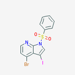 1-(benzenesulfonyl)-4-bromo-3-iodopyrrolo[2,3-b]pyridine
