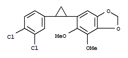 6-[2-(3,4-dichlorophenyl)cyclopropyl]-4,5-dimethoxy-1,3-benzodioxole