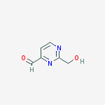 2-(hydroxymethyl)pyrimidine-4-carbaldehyde