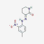 (3e)-3-[(4-methyl-2-nitrophenyl)hydrazono]-2-piperidinone